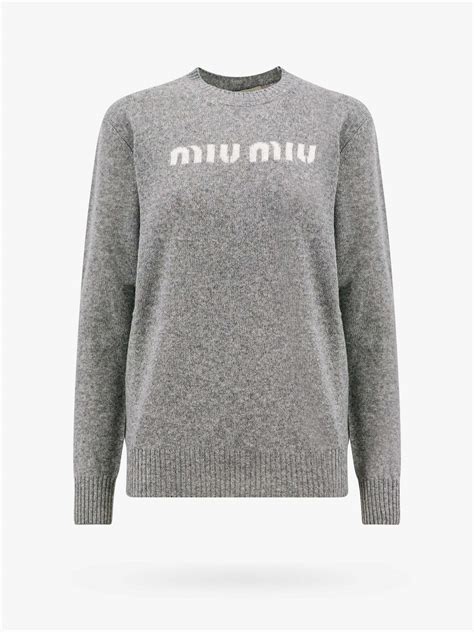 miu miu grey sweater